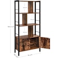 Miniatyrbillede 5 af 9: Rootz Reol - Reoler - Industriel - Træ - Jernramme - 74 x 30 x 154,5 cm (LxBxH)
