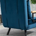 Miniatyrbillede 8 af 10: Rootz Afslapningsstol - Hvilestol - Læsestol - Justerbart ryglæn i 5 niveauer - Ekstra pude - Stålramme - 63W x 73D x 81H cm (Sofa) / 185W x 63D x 26H