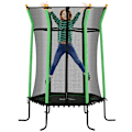 Pikkukuva 7 / 7: Rootz lasten trampoliini - Lasten hyppytrampoliini - Turvatrampoliinit - Tasapainoharjoittelu - Ø163,5cm x 190cm H