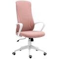 Miniatyrbillede 1 af 5: Rootz Kontorstol - Computerstol - Vippelig ryglæn - Roterbar - Højdejusterbar - Pink - 62 x 56 x 110-119,5 cm