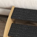 Miniatyrbillede 5 af 6: Rootz Pet Stairs - Hunde Trapper - 3 Trin - Lille Hund - Spånplade - Tæppestof - Eg + Sort - 38,5 cm x 38,5 cm x 30 cm