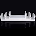 Miniatyrbillede 7 af 7: Rootz væghylde - U-formet afsats - Flydende bogreol - Displaystativ - Opbevaringsholder - Monterbart stativ - Hvid - 26,0 x 8,7 x 8,2 tommer