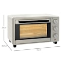 Pikkukuva 3 / 6: Rootz Toaster Uuni - Miniuuni - Pöytäuuni - Monipuolinen ruoanlaitto - 21L Tilavuus - 46cm x 38,5cm x 29cm