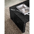 Miniatyrbillede 5 af 6: Rootz Simple sofabord - Elegant midtpunkt - Marmor -look - U -form design - Rummelig overflade - 110 cm x 55 cm x 35 cm