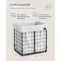 Miniatyrbillede 7 af 7: Rootz Vasketøjskurv - Tøjkurv - 50L Kapacitet - Med aftagelig og vaskbar vasketøjspose - 60cm x 40cm x 50cm