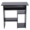 Miniatyrbild 9 av 11: Rootz Desk - Computer Table - Extendable Tabletop - Office Table - PC Table - Black/White - Processed Wood
