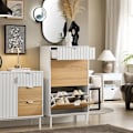 Miniatyrbild 2 av 7: Rootz Shoe Storage Cabinet - Shoe Organizer - Skodonhyllor - MDF & Metal Stability - 60x110x35cm