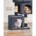 Pikkukuva 6 / 8: Rootz Cat -raapimistolppa - Kissapuu - Kissan kalusteet - Lastulevyrakenne - Pehmopäällyste - Sisalköysi - 40cm x 30cm x 67cm - Savunharmaa - 6kg
