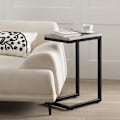 Miniatyrbillede 3 af 7: Rootz Modern Sidebord - Sofabord - Laptop Skrivebord - Lysegrå spånplade - Metalramme - Gulvbeskytter - 30cm x 60cm x 40cm