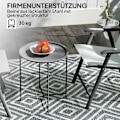 Miniatyrbild 5 av 10: Rootz Round Garden Table - Terrassbord - Fällbart utomhusbord - Hållbart stål - Ø46cm x 50 cm