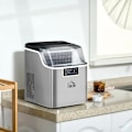 Pikkukuva 2 / 6: Rootz Ice Cube Machine - Jääpalojen annostelija - Jääpalakone - Jääpalakone 3,2 litran vesisäiliöllä - Hopea - 25,2L x 36W x 37,1K cm