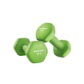 Pikkukuva 1 / 7: Rootz-setti 2 vihreää käsipainoa - valurautaiset painot - neopreenipinnoitettu - 16 cm x 8 cm - 2 kg pari