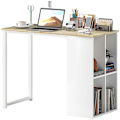 Miniatyrbillede 1 af 11: Rootz Compact Computer Desk - Small Office Desk - Moderne arbejdsområde -bord - Opbevaringsrum - 100 x 54 x 75 cm