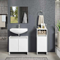 Miniatyrbillede 2 af 5: Rootz Basic Bathroom Set - Bath Ensemble - Vanity Collection - Restroom Suite - Washroom Set - Lavatory Combo - Toilet Furniture - White - 107 x 164 x