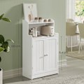 Miniatyrbillede 3 af 5: Rootz badeværelse skab - opbevaring af badeværelser - 2 -dørs skab - justerbare hylder - MDF - 30 x 60 x 100 cm