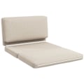 Miniatyrbillede 1 af 10: Rootz 2 -i -1 foldning hvilestol - gæstemadras - doven sofa - maksimal komfort - 120W x 80d x 75H cm (stol), 120W x 275d x 10H cm (seng) - brun