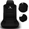 Miniatyrbillede 2 af 5: Rootz bilsædebetræk - Forsædebeskytter - Dragebroderidesign - 100 % polyester - Skumpolstring - Nem montering - Universal Fit - 3-8 mm skum - 30° vask