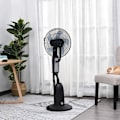 Pikkukuva 2 / 7: Rootz Stand Fan - Water-cooled Stand Fan - Pedestal Fan - Fan With Mist Function - Fog Function - Metal + Silver - Black