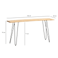 Miniatyrbild 4 av 11: Rootz Chic Console Table - Modern Console Table - Expressive Furniture - Handmade Quality - 150cm x 36cm x 75 cm