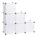 Miniatyrbillede 1 af 8: Rootz Garderobe - Skab - Opbevaringsenhed - Tøjorganisering - Reolsystem - Skab - Hvid - 96x30x96cm