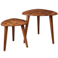 Miniatyrbillede 2 af 5: Rootz Sidebord - Træ Sofabord - Brun - 60 x 56 x 60 cm