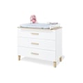 Pikkukuva 1 / 3: Rootz Lumi Wide Changing Unit - Baby Dresser - Taimitarhakeskus - Monipuolinen muotoilu - 110 cm x 77cm/56cm x 101cm, vaihtaminen korkeus 93cm