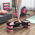 Miniatyrbillede 2 af 9: Rootz Aerobic Stepper - Fitness Step Platform - Cardio træningsplatform - Justerbare højder - Stødabsorberende - 80cm x 31cm x 20cm