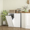 Miniatyrbillede 8 af 10: Rootz Washing Cabinet - Vaskeri -arrangør - Sorteringsenhed - Stilfuld og holdbar MDF - 70 x 38 x 73 cm - Hvid