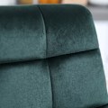 Miniatyrbillede 8 af 10: Rootz Barstole Sæt med 2 - Køkkenstole - Fløjlsstof - Ergonomisk design - Robust stålstel - Grøn - 42cm x 47cm x 105cm