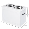 Miniatyrbillede 2 af 7: Rootz Feeder - 2 Feeder - Opbevaringsplads - MDF - Hvid - 60 x 30 x 41 cm