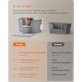Miniatyrbild 4 av 6: Rootz Cat kattlåda - Kitty kattlåda - Högsidig kattlåda - PP plast - 64cm x 76cm x 33cm