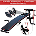 Miniatyrbillede 9 af 11: Rootz Sit Up Bench - Sort, Rød - Stål, Eva - 21,85 cm x 54,13 cm x cm