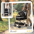 Pikkukuva 3 / 11: Rootz Dog Buggy Pet Stotaler - Koirakärry - Kissan buginen - palautuva kahva - 76,5 x 52 x 95 cm
