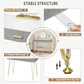 Miniatyrbillede 7 af 9: Rootz vaskebord med spejl - Makeup skrivebord - Dressing Station - LED-belysning - E1 MDF - 100 cm x 121,5 cm x 40 cm