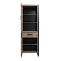 Pikkukuva 6 / 7: Rootz Wooden Display - Furniture - Furnishing - Showcase - Item Piece - Creation - Article - Brown & Black - 70 x 195 x 45 cm