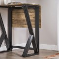 Miniatyrbillede 8 af 9: Rootz 5-delt spisebordssæt - Foldebord med 4 stole - Kompakt spisebordssæt - Justerbar bordstørrelse - Pladsbesparende design - MDF finerplade - Metal