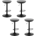 Miniatyrbillede 1 af 9: Rootz drejelig barstol - Bordskammel - Højdejusterbar stol - Elastisk stof - Metalramme - Åndbar - 41cm x (64-85) x 41cm