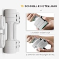 Miniatyrbild 5 av 11: Rootz justerbara hantlar set - vikter - fitnessvikter - Portable & Compact - 7,5 cm x 26,5 cm - Boost Strength & Endurance