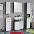 Pikkukuva 8 / 11: Rootz Bathroom 2-Piece Set - Bath Ensemble - Vanity Combo - Furnishing Set - Decor Suite - Bathroom Kit - Bath Duo - White High Gloss - 60 x 182 x 31