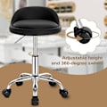 Miniatyrbild 5 av 8: Rootz Makeup Pall - Rullande pall - Justerbar höjd - Ergonomiskt ryggstöd - 30cm x 30cm x 53-65,5cm