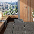 Miniatyrbillede 3 af 8: Rootz Premium WPC terrassefliser - terrassefliser - Sammenlåsende gulve - Holdbar og UV-bestandig - Nem installation - Alsidig brug - 30 cm x 30 cm x