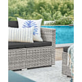 Miniatyrbillede 6 af 8: Rootz 4-delt udendørs møbelsæt - Havesæt - Rattan sofa - Patio Lounge - PE polyethylen materiale - VFT puder - 173cm x 60cm x 66cm