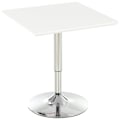 Miniatyrbild 1 av 6: Rootz Bar Table - Bistro Table Pub - Height-Adjustable - Square Bar Table - Steel - White - 60 x 60 x 69-92 cm