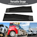Miniatyrbild 4 av 11: Rootz Ramp - Tröskelramp - Trottoarramp - Gummiramper - Antisladdramper - PP - Svart - 70 x 20 x 8 cm