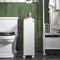 Miniatyrbillede 5 af 9: Rootz Opbevaringsskab til badeværelse - Smalt skab - Slank pladsbesparende - Justerbar hylde - 20x70x65cm - MDF - Opbevaring af toiletpapir