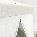 Pikkukuva 6 / 6: Rootz Gazebo - Puutarhapaviljonki - Kuusikulmainen - Maapiikit - Verkkoverhot - Metallirunko - Polyesteri - Metalli - Kermanvärinen - 394L x 394L x 25