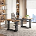 Pikkukuva 6 / 7: Rootz Elegant Office Desk - Executive -pöytä - Työpöytä - Tilava ja tukeva - 180 cm Leveys x 79 cm Syvyys x 78 cm Korkeus