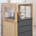 Miniatyrbillede 4 af 10: Rootz Bathroom Cabinet - Multi-function Cabinet - Cabinet - Adjustable Cabinet - Grey