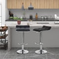 Miniatyrbillede 2 af 9: Rootz Barstol - Justerbar bordstol - Drejelig barstol - Ergonomisk design - Holdbar konstruktion - Sikkerhedsforbedret - 38 cm x 40 cm x 64-86 cm Just