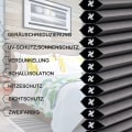 Miniatyrbild 4 av 7: Rootz dubbla plisserade persienner av honeycomb - Sekretessrullgardiner - Lätt filtrerande skärmar - Energieffektiv - Barnsäker - Enkel installation -